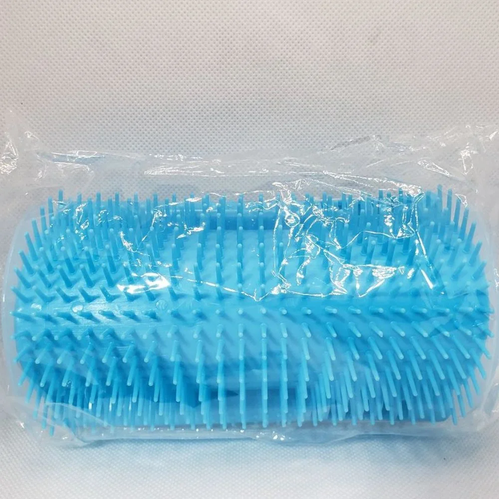 Cat Wall Brush and Hammock, Corner Self Grooming Brush Tall Longer Style Cat